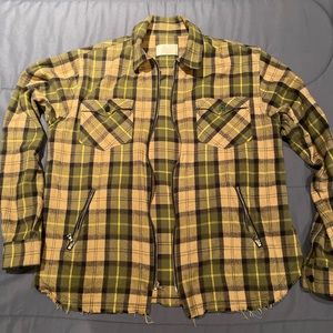 The Ginza Zipper Plaid Shirt